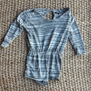 BDG Black and White striped romper